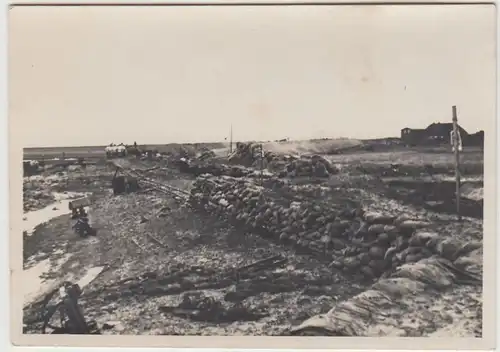 (F22579) Orig. Foto Sturmflutschaden in oder bei Garding 1936/37