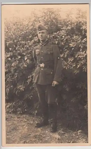 (F22570) Orig. Foto deutscher Soldat, Porträt im Freien 1936/37