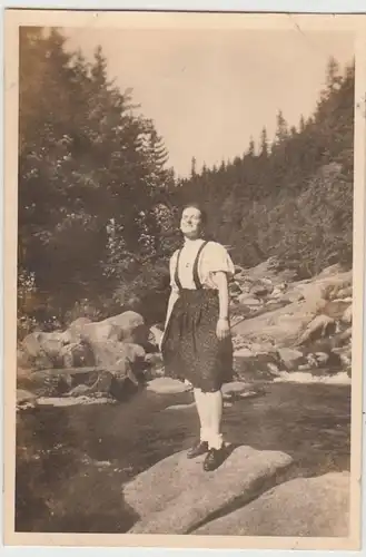 (F22496) Orig. Foto junge Frau im Kocio? ?omniczki (Melzergrund) 1944