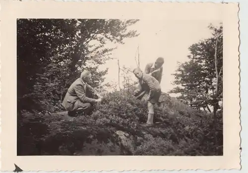 (F22456) Orig. Foto Personen a.d. Schönen Marie bei Haindorf, Hejnice 1939