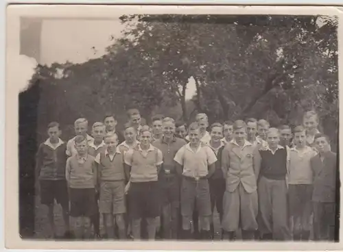 (F22318) Orig. Foto Schulklasse Jungs im Freien 1934