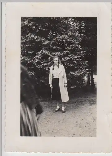 (F22311) Orig. Foto junge Frau Ruth im Freien 1930er