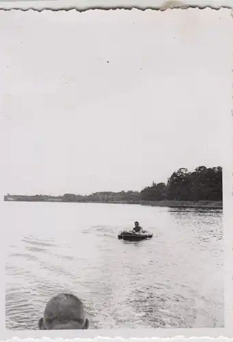 (F22283) Orig. Foto deutsche Soldaten in Frankreich 1940, Schlauchboot