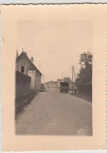 (F22268) Orig. Foto Straße in Saint-Joseph (Manche) 1940