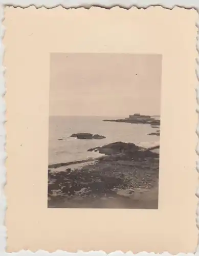 (F22255) Orig. Foto Strand von St. Malo 1940