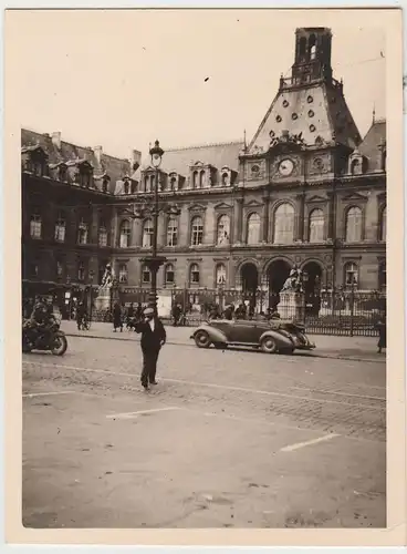 (F22218) Orig. Foto Paris, Haus ähnlich dem Rathaus 1940