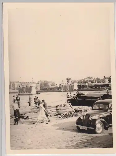 (F22187) Orig. Foto Lüttich, Liége, gesprengte Brücke 1940