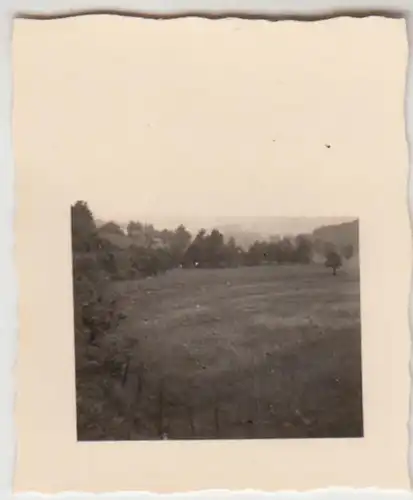 (F22175) Orig. Mini-Foto Landschaft im Warchennetal bei Weismes 1940