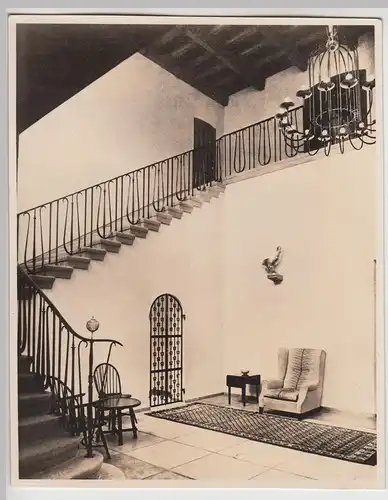 (F22109) Orig. Foto Treppenaufgang historisch, Museum o. Rathaus 1950er