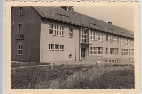 (F22078) Orig. Foto Zentralschulbau zw. Kamenz u. Königsbrück 1950er