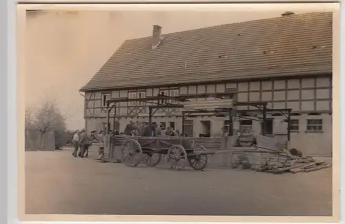 (F22060) Orig. Foto Bauernhof, Einweihung Neuerervorschlag Hängelore 1950er