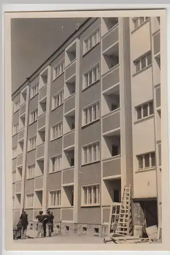 (F22048) Orig. Foto neu gebauter Wohnblock 1950er, möglw. Nordhausen