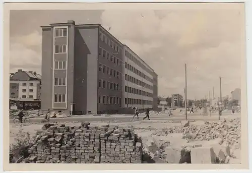 (F22047) Orig. Foto Nordhausen, Wiederaufbau 1950er, neue Wohnblocks