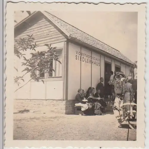 (F22028) Orig. Foto IGA Erfurt 1961, Vorstädtisches Siedlerhaus