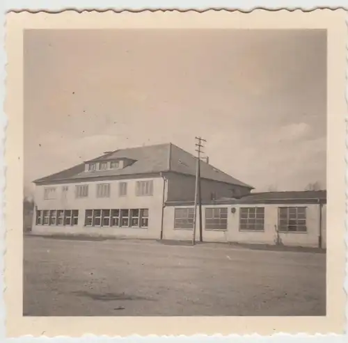 (F22027) Orig. Foto Nordhausen, Gebäude in Hallesche Straße 1940/50er