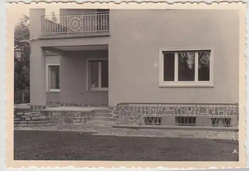 (F21997) Orig. Foto Berlin Dahlem, Wohnhaus 1952, Detail