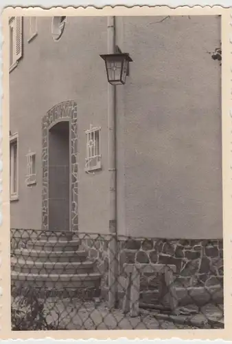 (F21996) Orig. Foto Berlin Dahlem, Wohnhaus 1952, Hauseingang