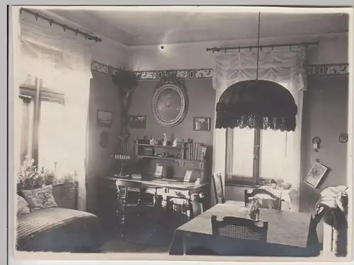 (F21833) Orig. Foto Wohnung Einrichtung i. Straubing 1920er, Wohnzimmer