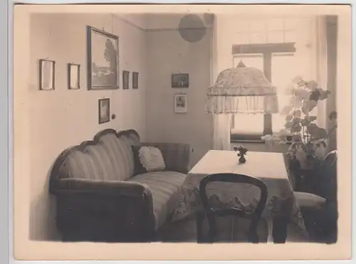 (F21831) Orig. Foto Wohnung Einrichtung i. Straubing 1920er, Frühstückszimmer