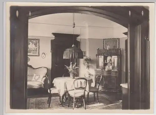 (F21824) Orig. Foto Wohnung Einrichtung i. Straubing 1920er, Besuchszimmer