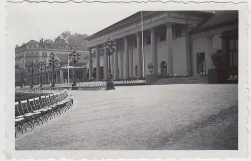 (F21675) Orig. Foto Baden-Baden, Kurpark m. Eingang Casino 1937