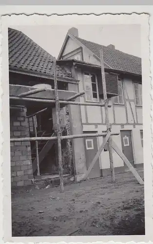(F21652) Orig. Foto Deininghausen, Umbau am Gasthof Landhaus 1937