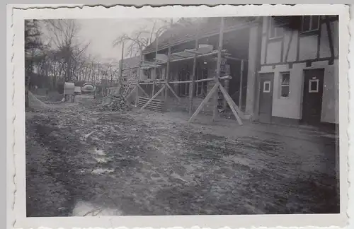 (F21651) Orig. Foto Deininghausen, Umbau am Gasthof Landhaus 1937