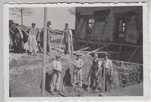 (F21645) Orig. Foto Deininghausen, Umbau am Gasthof Landhaus 1935