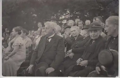 (F21634) Orig. Foto Gäste bei Schulfeier Deininghausen Brünninghausen 1935