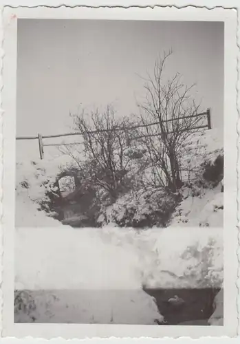 (F21612) Orig. Foto Deininghausen, Partie a.d. Fuckmühle im Winter 1934