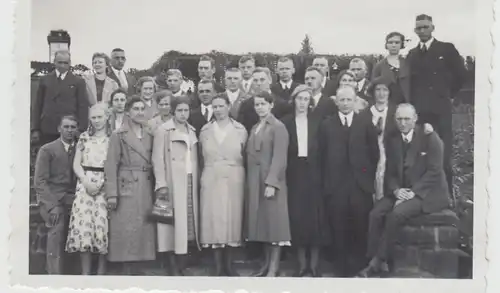 (F21604) Orig. Foto Essen, Personen im Grugapark 1933