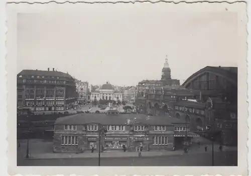 (F21596) Orig. Foto Hamburg, Partie mit Hauptbahnhof 1933