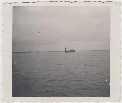 (F21595) Orig. Foto Wilhelmshaven Bremerhaven, Schiff im Jadebusen 1933