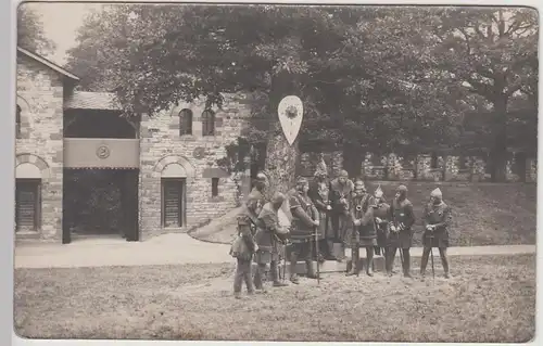 (F21586) Orig. Foto Kastell Saalburg, Freilicht-Theater v. Porta Decumana 1920er