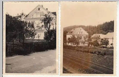 (F21567) 2x Orig. Foto Haus in Rechenberg-Bienenmühle 1939