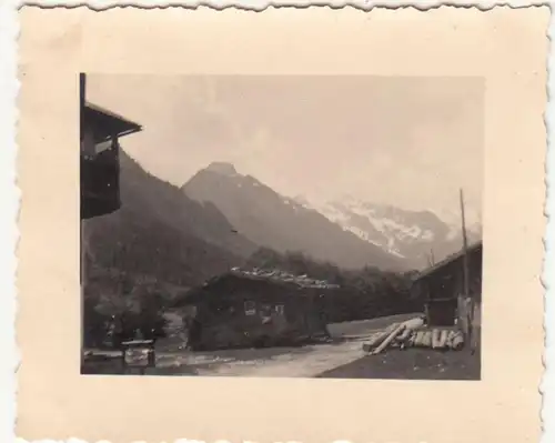 (F21538) Orig. Foto Gschnitz, Partie mit Hütte 1939