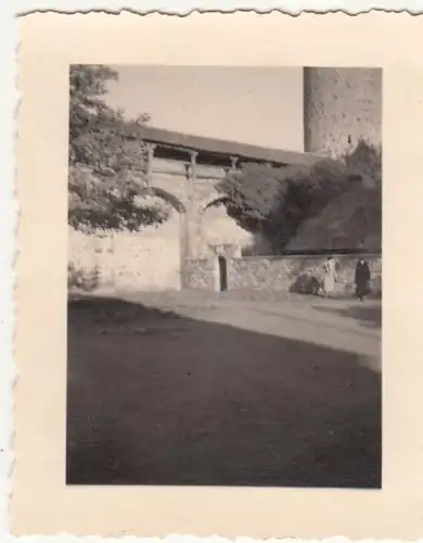 (F21485) Orig. Foto Butzbach, Stadtmauer am Hexenturm 1938