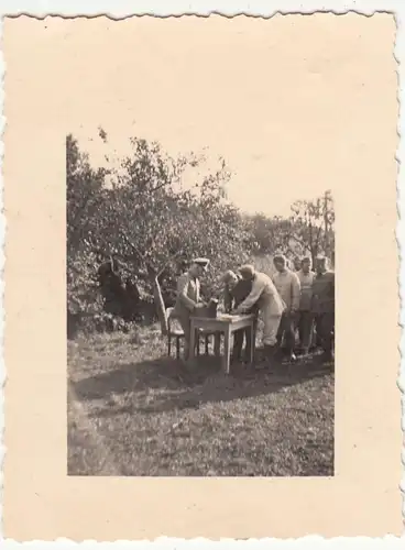 (F21435) Orig. Foto deutsche Soldaten beim Sold-Empfang >Löhnungsappell< 1938