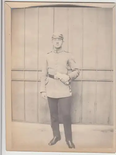 (F21142) Orig. Foto junger Mann, deutscher Soldat mit Pickelhaube 1910er