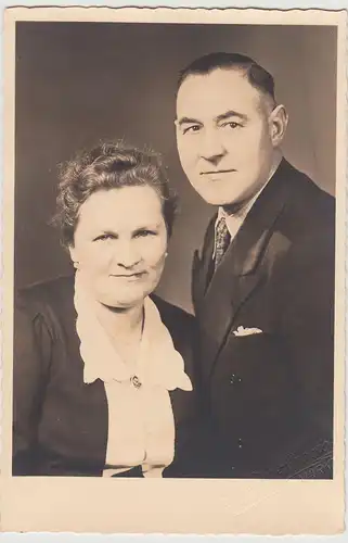 (F21066) Orig. Foto Porträt eines Paares 1940