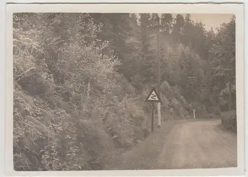 (F21017) Orig. Foto kurvenreiche Straße bei Ziegenrück 1936