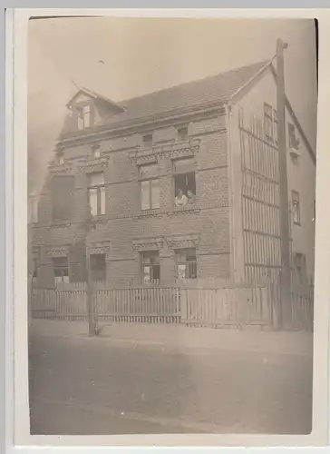 (F21015) Orig. Foto Backsteinhaus, Pension, irgendwo in Thüringen 1936
