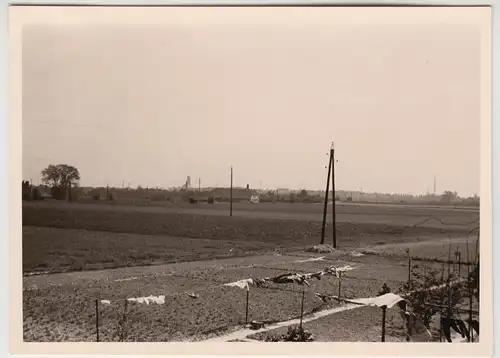 (F20959) Orig. Foto Traar, neue Wohnsiedlung 1957, Blick über Wäscheplatz