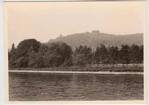 (F20946) Orig. Foto Blick vom Rhein zum Rolandsbogen 1957