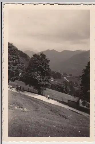 (F20892) Orig. Foto Ramsau, Abstieg vom Zipfhäusl 1956