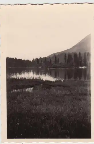 (F20887) Orig. Foto Abendstimmung am Hintersee 1956