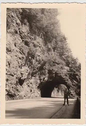 (F20880) Orig. Foto Tunnel von Ramsau nach Berchtesgaden 1956