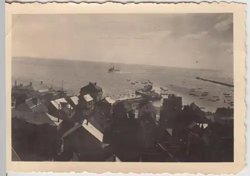 (F20838) Orig. Foto Helgoland, Blick vom Oberland aufs Meer 1933