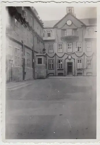 (F20834) Orig. Foto Hameln, geschmücktes Rathaus z. 750-Jahrfeier 1737