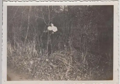 (F20725) Orig. Foto Den Haag, Frau im Haagse Bos 1933